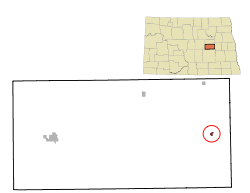Location of Glenfield, North Dakota