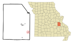 Location of Irondale, Missouri