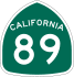 State Route 89 marker