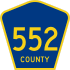 County Route 552 marker