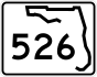 State Road 526 marker