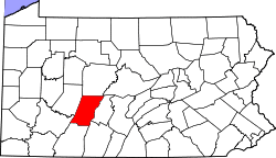 Map of Cambria County, Pennsylvania