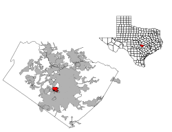 Location of West Lake Hills, Texas
