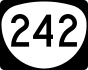Oregon Route 242 marker