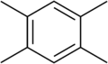 Skeletal formula of durene