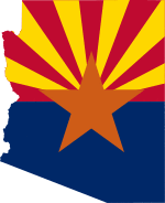 Flag map of Arizona.svg