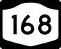 New York State Route 168 marker