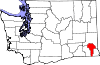 State map highlighting Garfield County