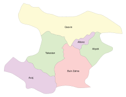 Counties of Qazvin Province