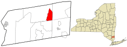 Location in Putnam County and the state of New York.