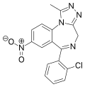 Clonazolam skeletal formula.svg
