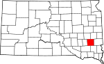 State map highlighting McCook County