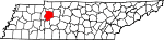 State map highlighting Humphreys County