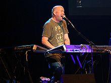 Jem Godfrey on stage live with Frost* at Rosfest-Keswick 5 February 2009.