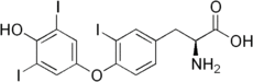 Skeletal formula of reverse triiodothyronine