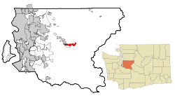 Location of Tanner, Washington