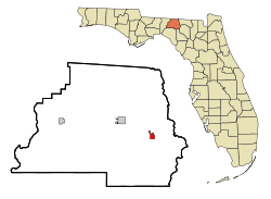 Location in Madison County and the state of Florida