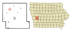 Location of Earling, Iowa