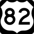 U.S. Highway 82 marker