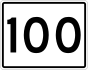 State Route 100 marker