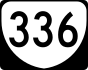 State Route 336 marker