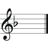 F Major key signature
