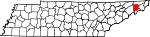 State map highlighting Washington County