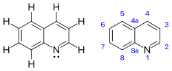 Quinoline chemical structure.svg