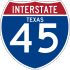 Interstate 45 marker