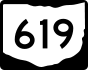 State Route 619 marker