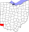 State map highlighting Hamilton County