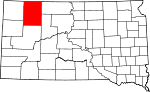 State map highlighting Perkins County
