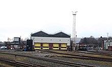 2018 at Landore Depot - maintenance shed.JPG