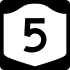 New York State Route 5 marker