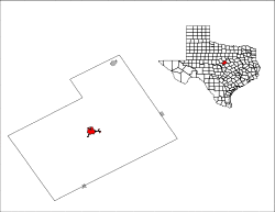 Location of Hamilton, Texas