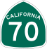 State Route 70 marker