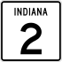 State Road 2 marker