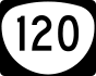 Oregon Route 120 marker