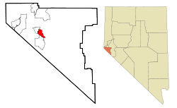 Location of Gardnerville, Nevada