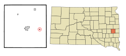 Location in Lake County and the state of South Dakota