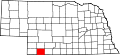 State map highlighting Hitchcock County