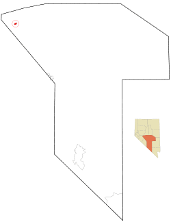 Location of Gabbs, Nevada