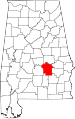 State map highlighting Montgomery County