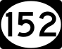 Route 152 marker