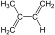 Full structural formula of isoprene
