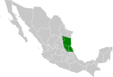 Amazona viridigenalis map.svg