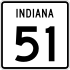 State Road 51 marker