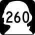 State Route 260 marker