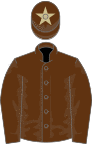 Brown, brown cap, beige star
