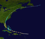 1945 Atlantic hurricane 9 track.png